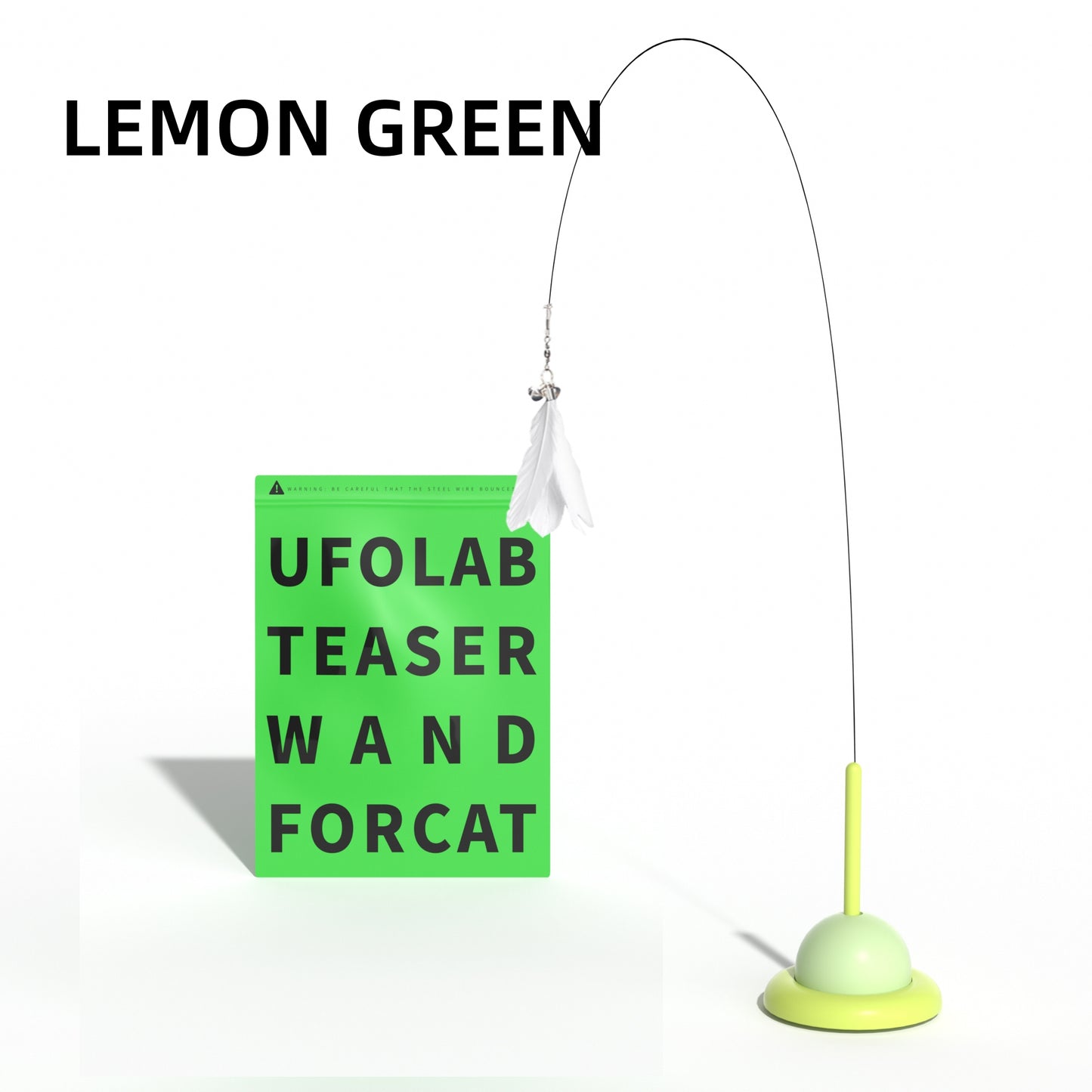 UFO Cat Toy Wand with Suction Base