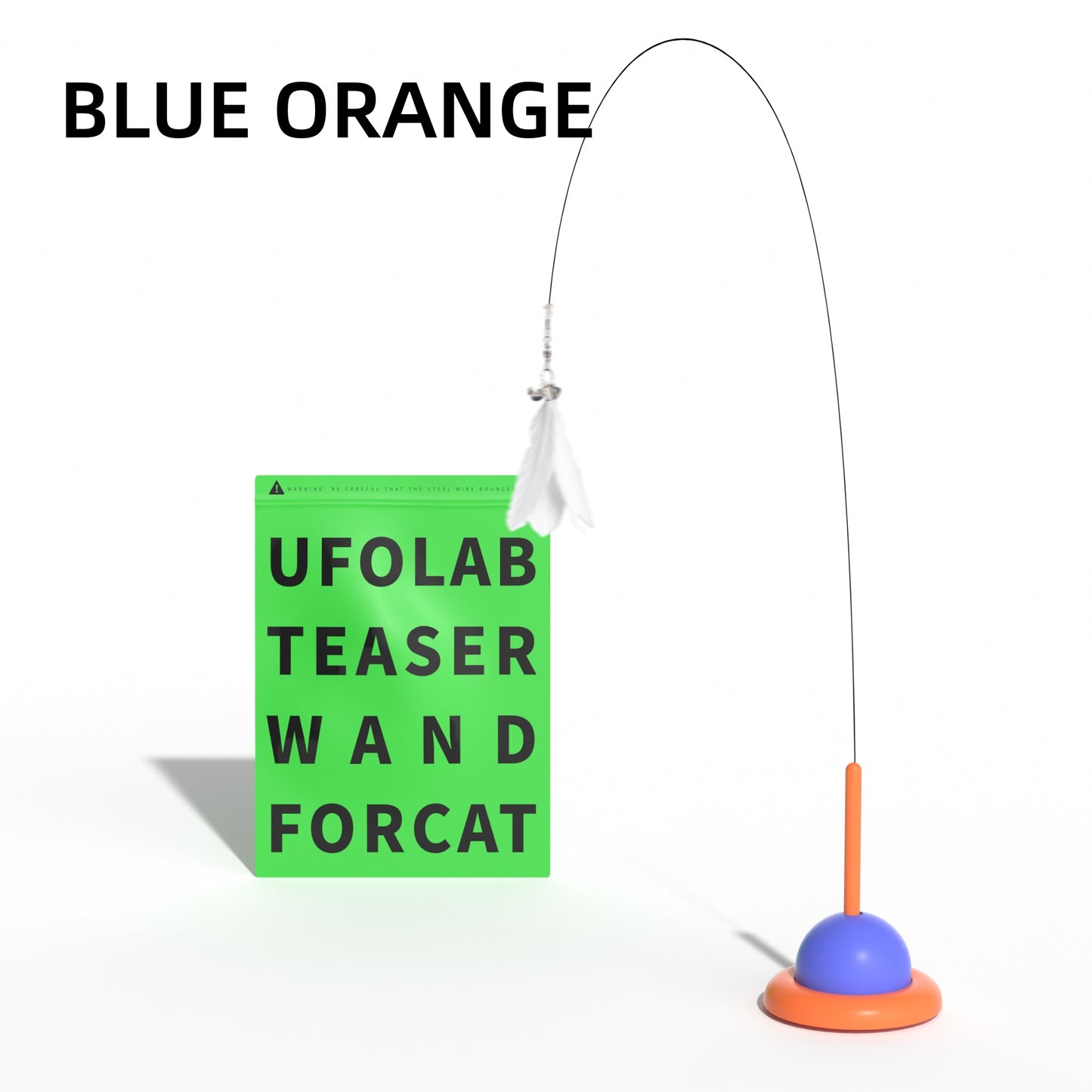 UFO Cat Toy Wand with Suction Base